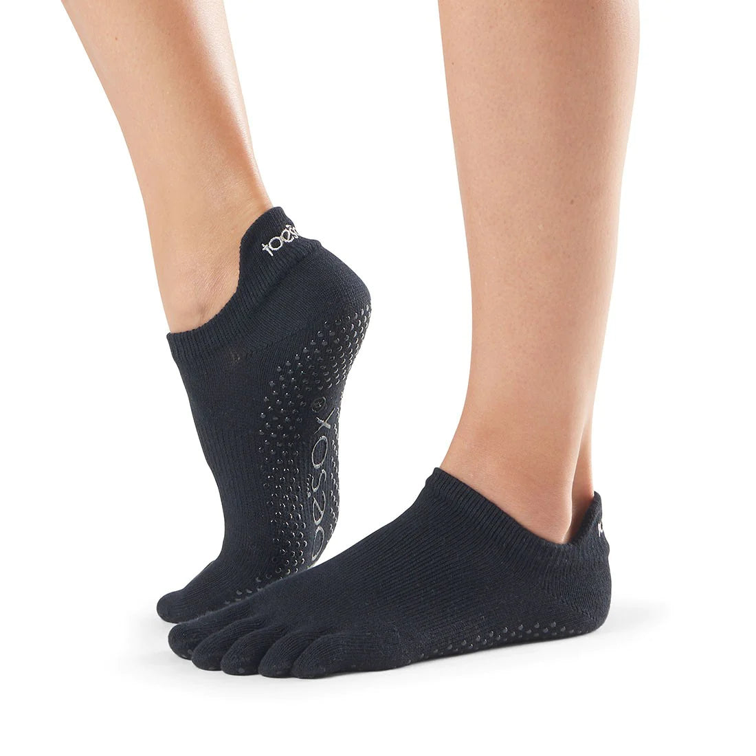 Toesox Full Toe Low Rise Black